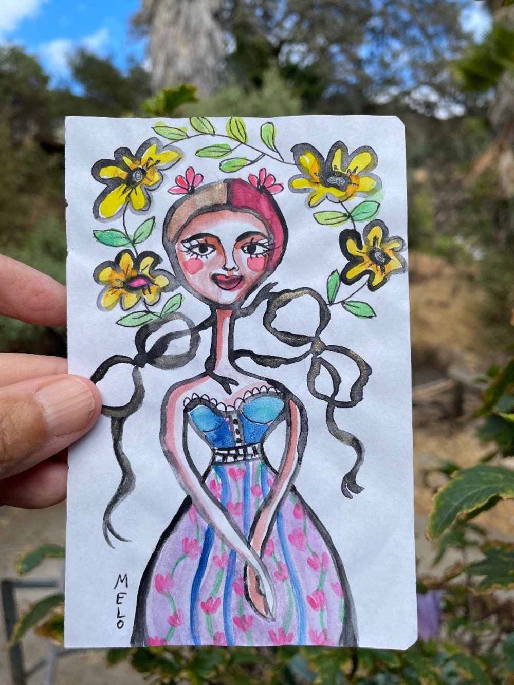 Florist Woman Painting